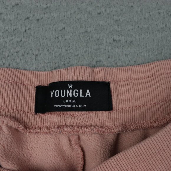 YoungLa Sweatpants Womens Large Pink Drawstring Athletic Comfort College - Picture 9 of 15
